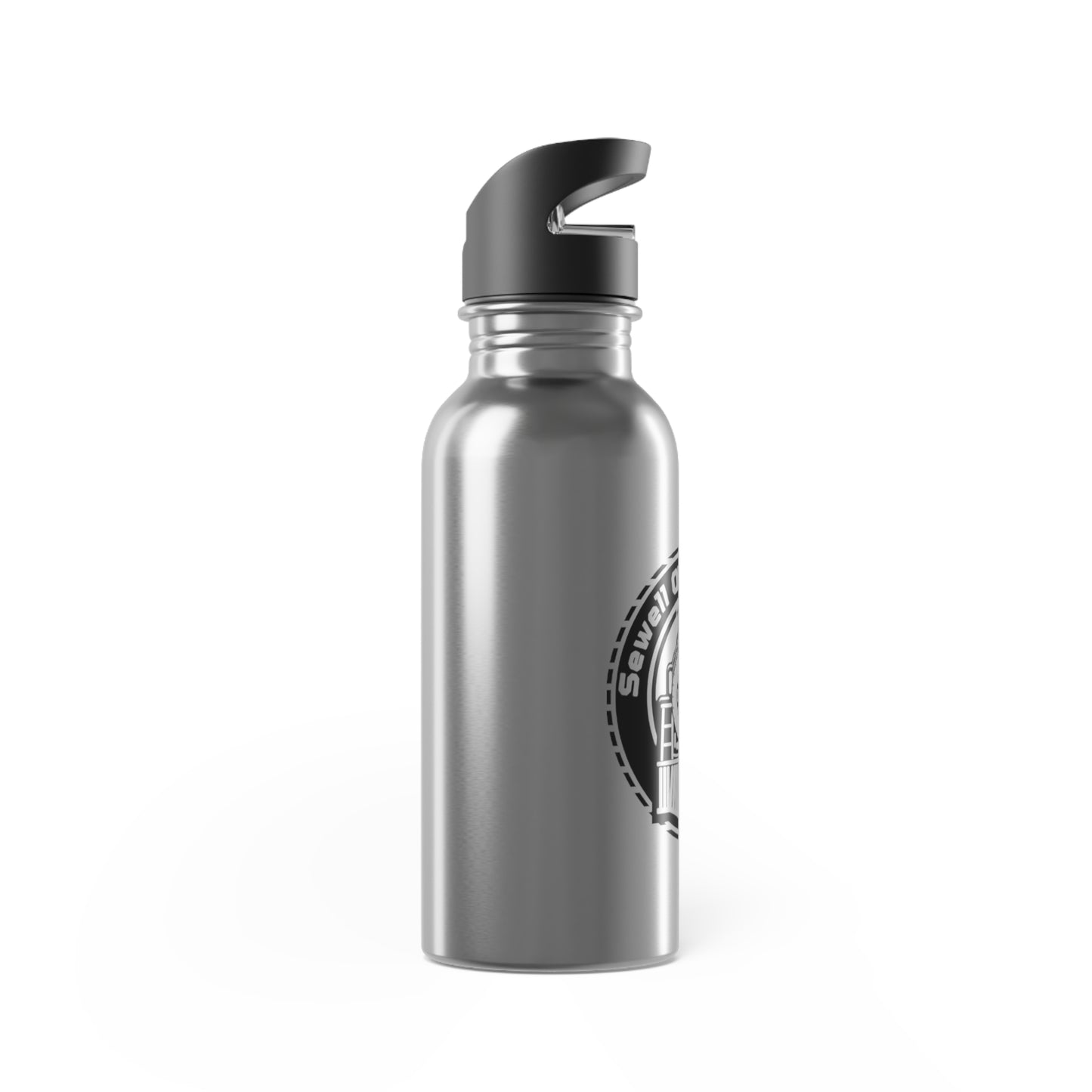 Sewell Old Boys Stainless Steel Water Bottle with Straw