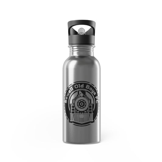 Sewell Old Boys Stainless Steel Water Bottle with Straw